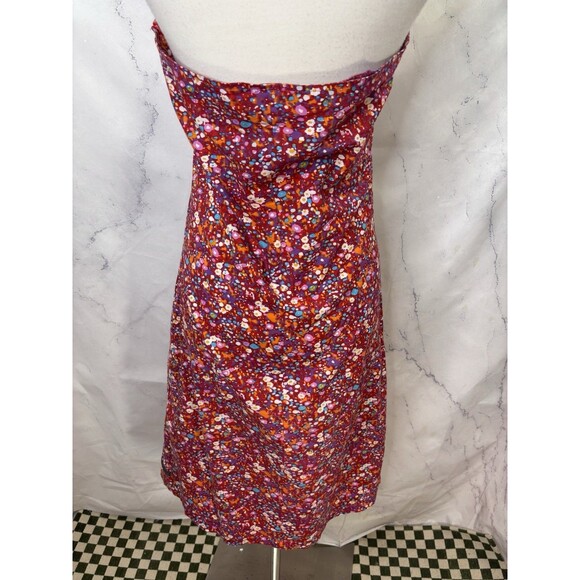 Vintage Todd Oldham Y2k Halter Dress 7 M Ditsy Floral Midi 2000s Fairy TO2 - Picture 13 of 16